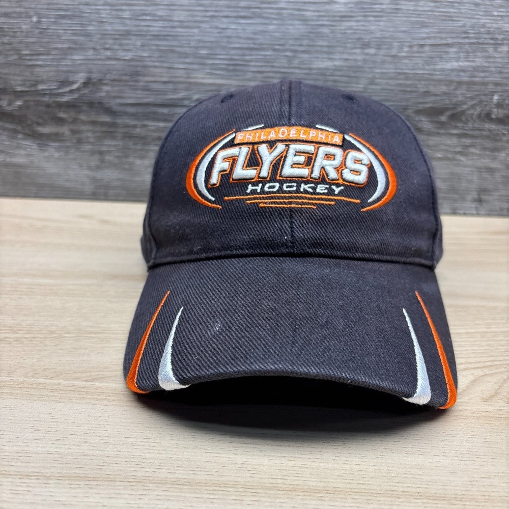 Philadelphia Flyers Hat Cap Strap Back Black Orange NHL Fan Favorite Hockey Mens